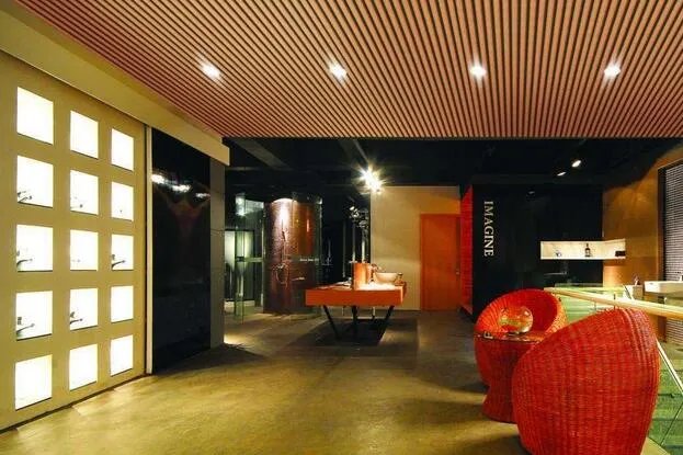 生态木吊顶效果图  五款永不过时的生态木吊顶