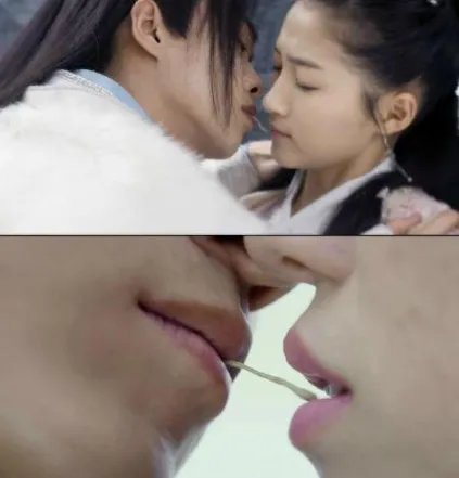 明星拍吻戏为了不用真亲，各种道具也是绝了，还不如不用呢，你怎么看？