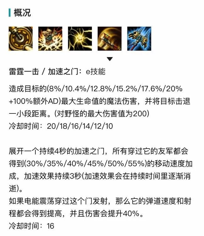 英雄联盟杰斯技能介绍有哪些？