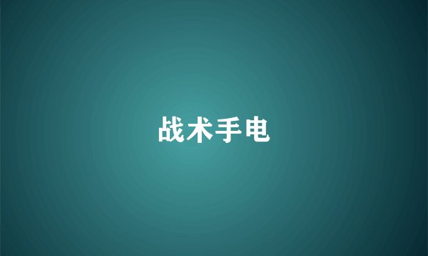 战术手电