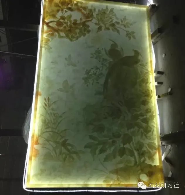 绝美玉石浮雕背景墙安装现场图集