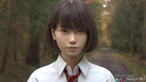 CG艺术家打造超逼真日本学生妹Saya 简直就是照片