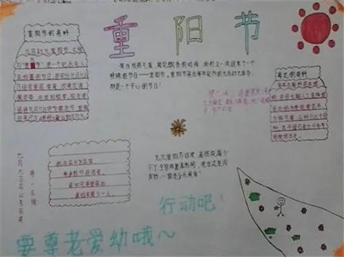 关于重阳节手抄报简笔画