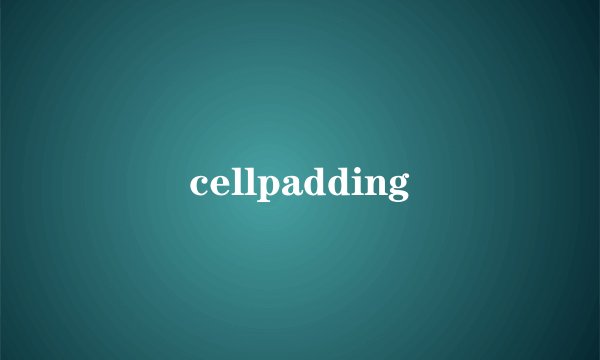 cellpadding