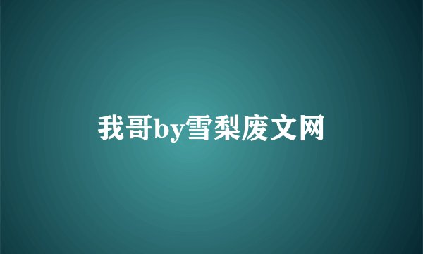我哥by雪梨废文网