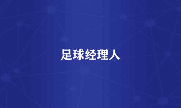 足球经理人