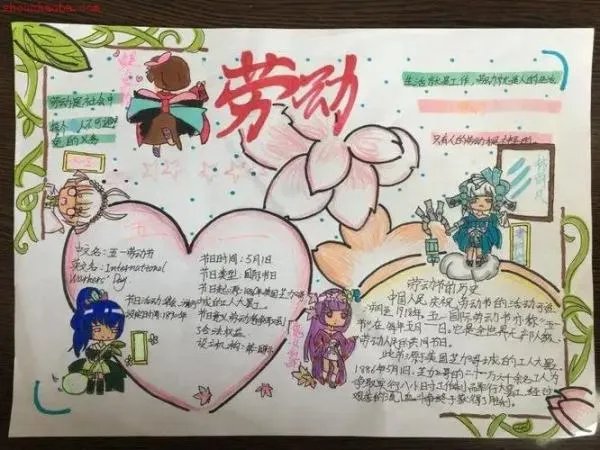 一年级劳动手抄报简单又漂亮