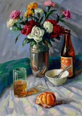 酱油瓶水粉画法，求图解