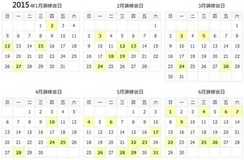 什么是黄道吉日  2016装修吉日