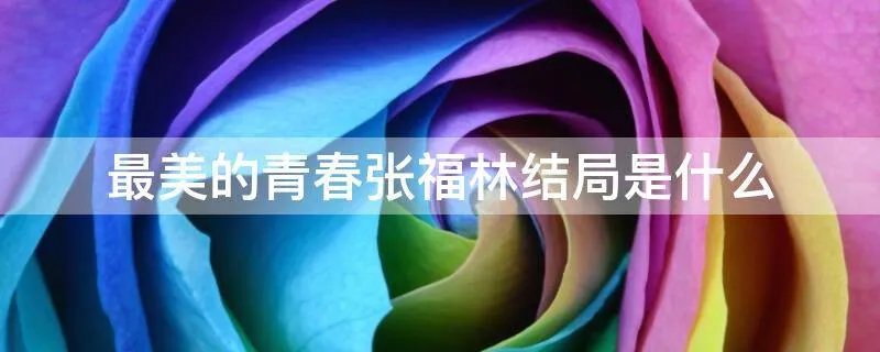 最美的青春张福林结局是什么