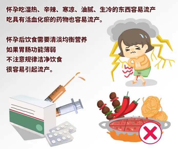 怀孕吃什么东西容易流产