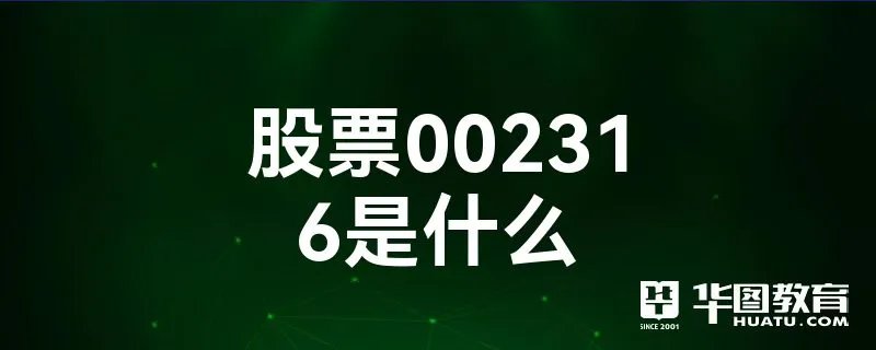 股票002316是什么