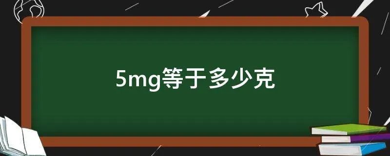 5mg等于多少克