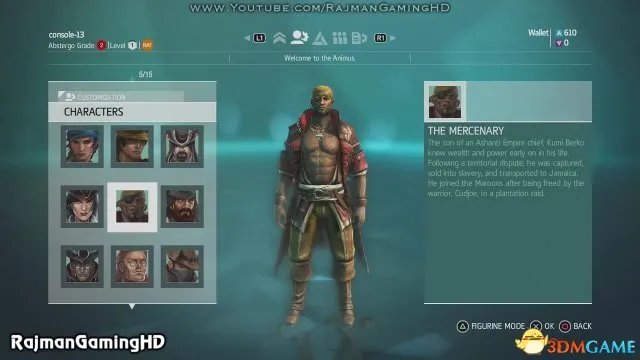 刺客信条4：黑旗 PS4版多人模式及捏人系统视频介绍