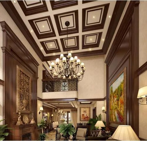 欧式吊顶效果图 4种耐看的客厅吊顶设计欣赏