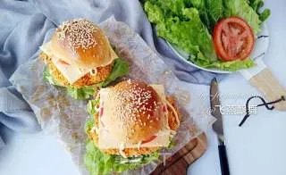 新奥尔良烤鸡腿堡