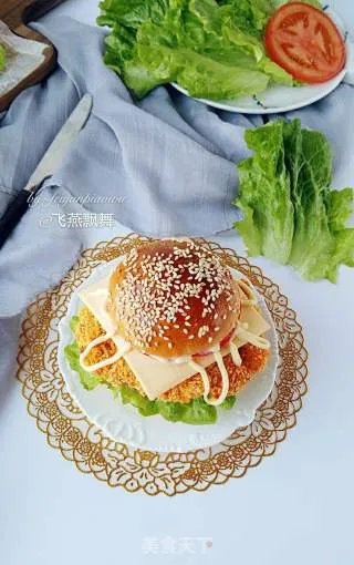 新奥尔良烤鸡腿堡