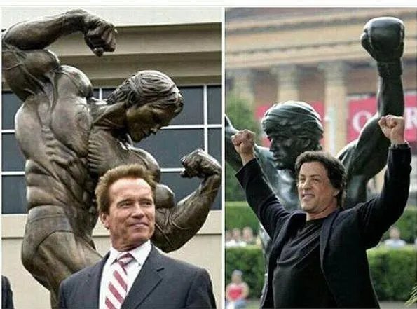 史泰龙和施瓦辛格都是我的偶像，他们的关系什么样？