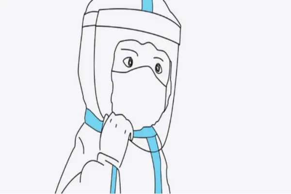 大白怎么画医护人员简笔画