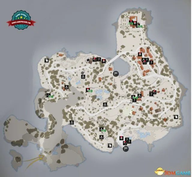 狙击精英4全收集点高清地图 狙击精英4地图一览