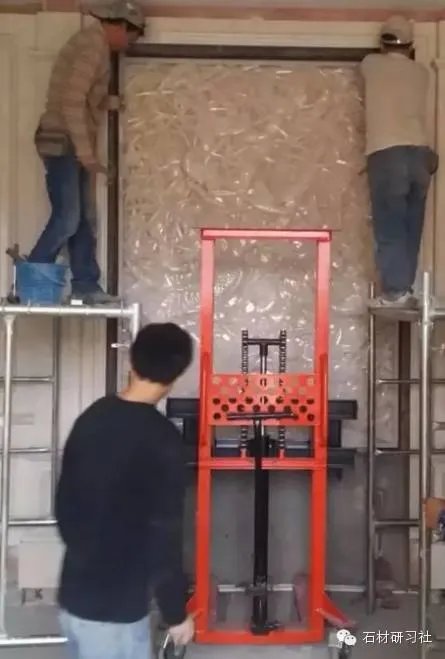 绝美玉石浮雕背景墙安装现场图集
