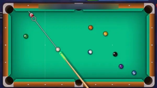 QQ台球中那角度是什么意思