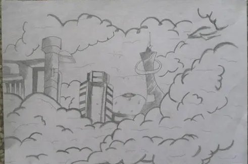 未来世界科幻画怎么画