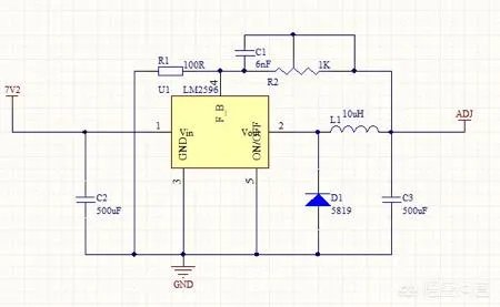 LM2596的引脚图？