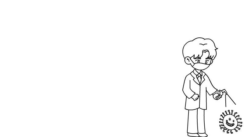 抗疫有我手抄报