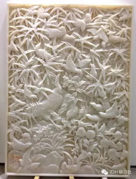 绝美玉石浮雕背景墙安装现场图集