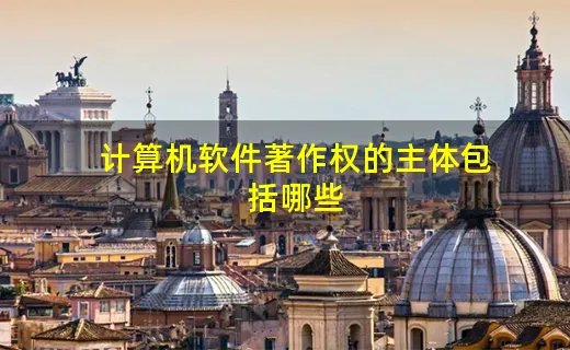 计算机软件著作权的主体包括哪些