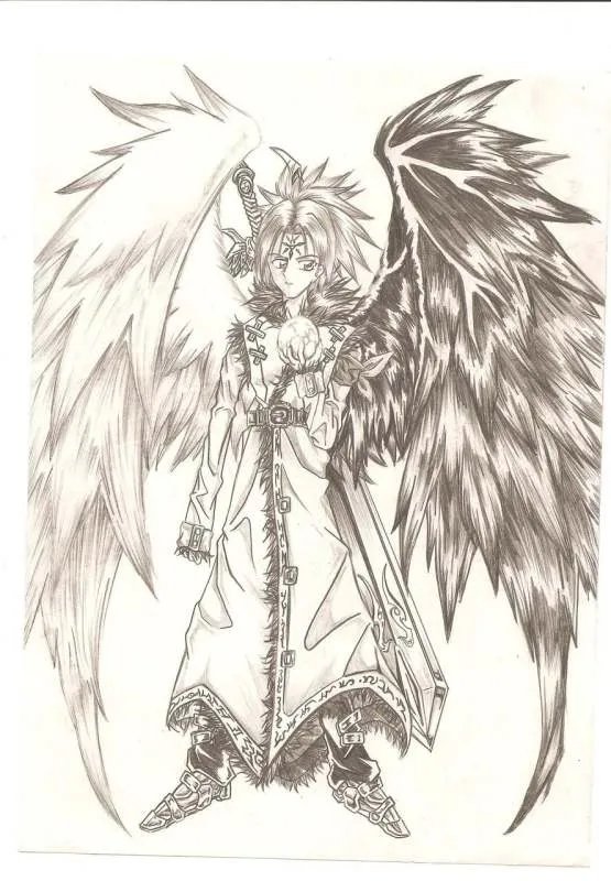 求动漫人物素描图