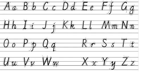 26个英文字母表