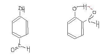 邻羟基苯甲醛和对羟基苯甲醛哪个酸性强?  RT   答案上是对羟基苯甲醛,求原因!