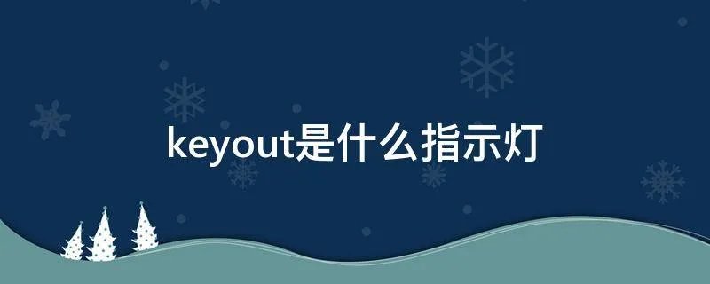 keyout是什么指示灯