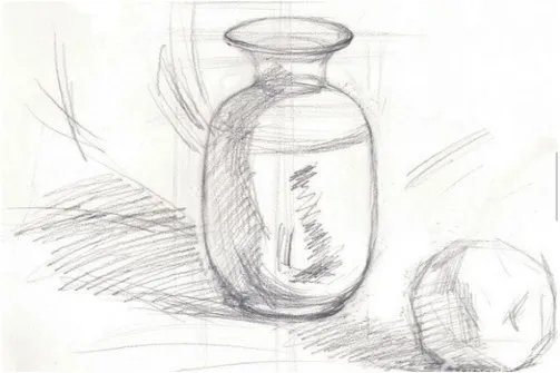 酱油瓶水粉画法，求图解