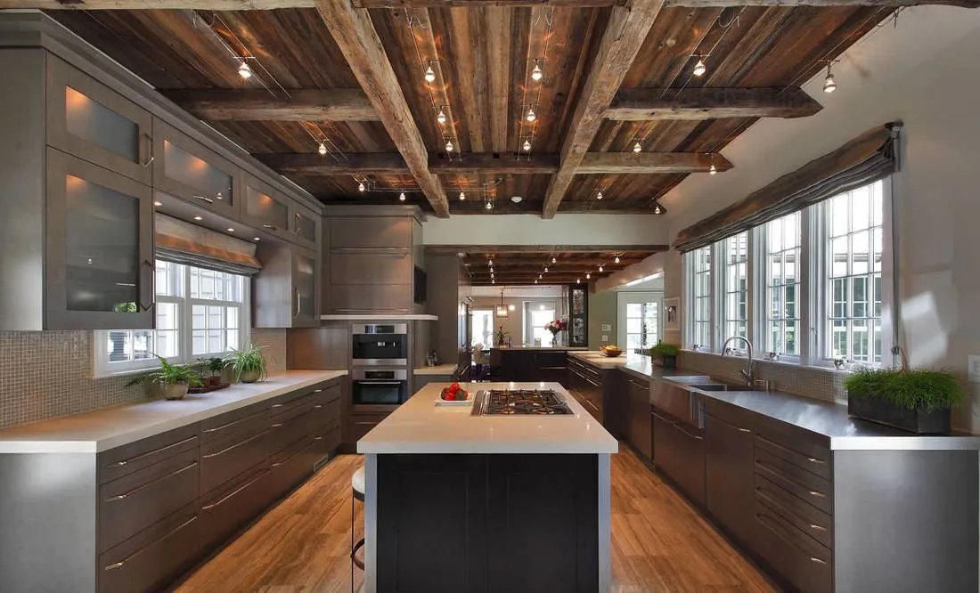 生态木吊顶效果图  五款永不过时的生态木吊顶