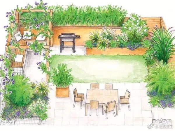 一些花园和花境的设计方案，给大家做参考～