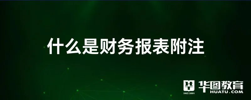 什么是财务报表附注