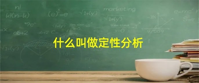 什么叫做定性分析