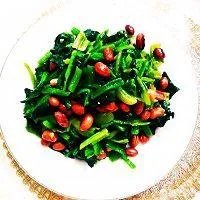 怎么做陈醋菠菜花生米？