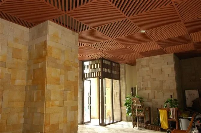 生态木吊顶效果图  五款永不过时的生态木吊顶