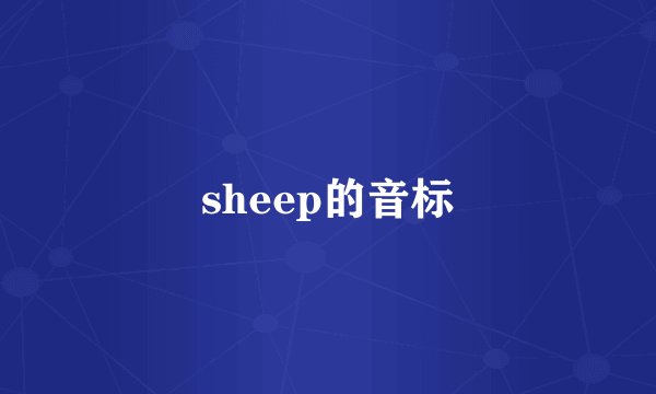 sheep的音标