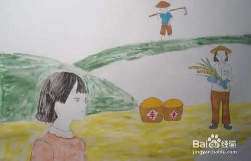 劳动最光荣的绘画图