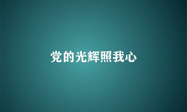 党的光辉照我心