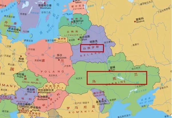 乌克兰在哪个位置地图