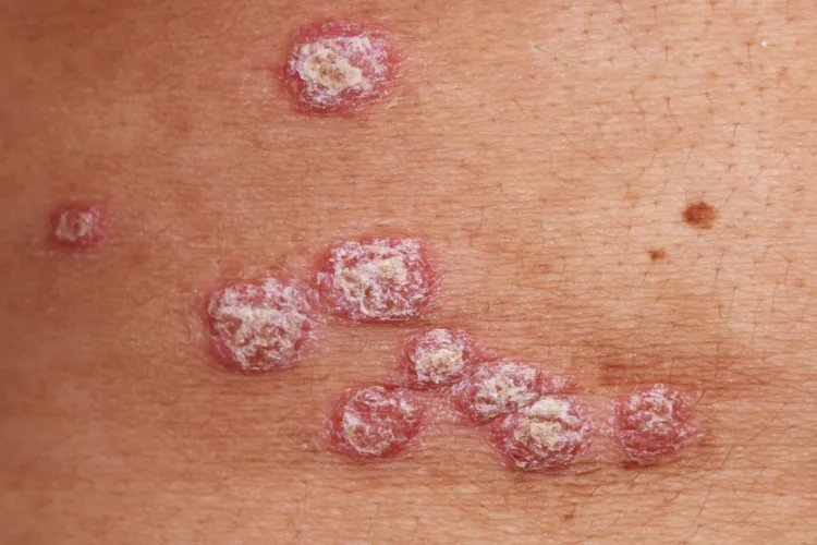 银屑病的症状表现图片