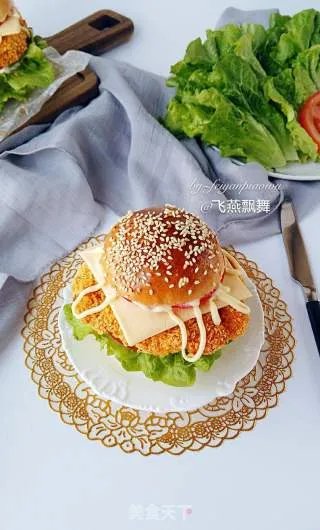 新奥尔良烤鸡腿堡