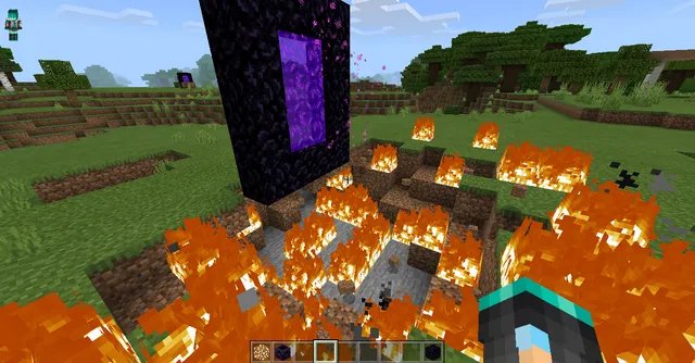 我的世界地狱门怎么激活