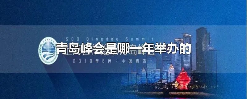 青岛峰会是哪一年举办的